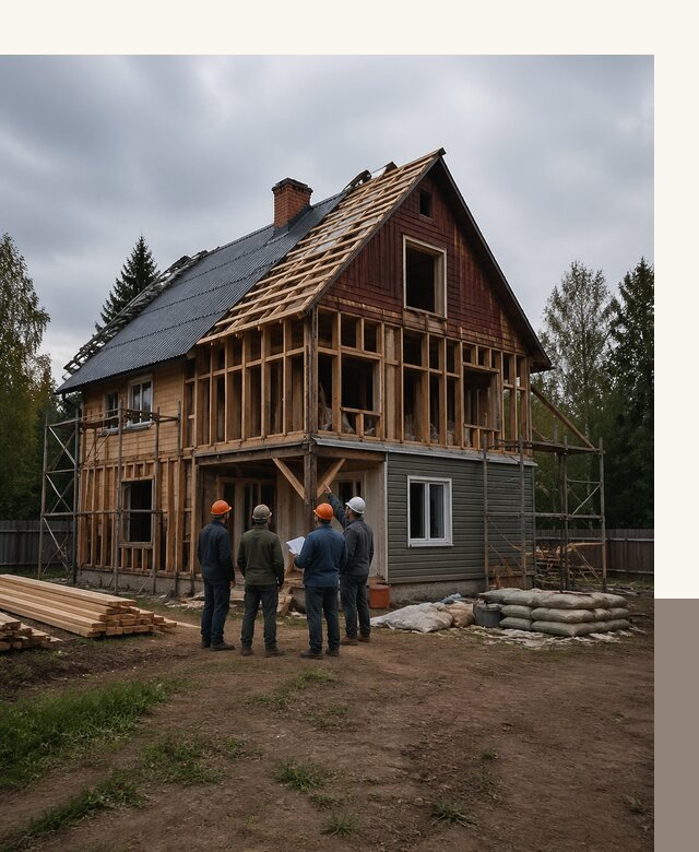 Реконструкция дачного дома в Узловой под ключ с проектом