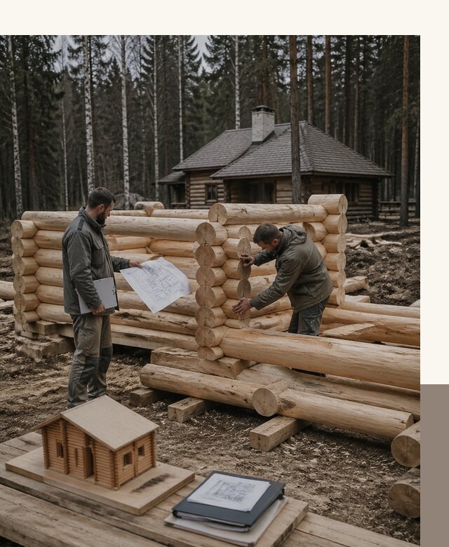 Проектирование и строительство домов из бревна в Узловой